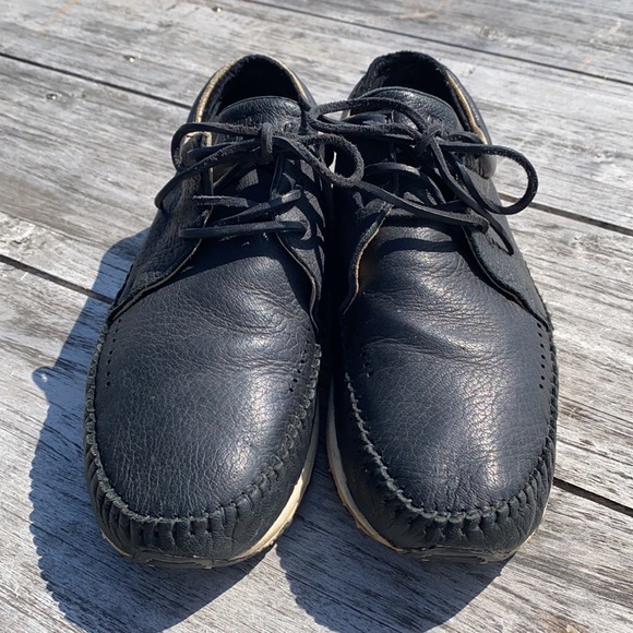 Visvim Black Moccasin Sneakers Skirt/Flap REMOVED - Picture 4 of 10